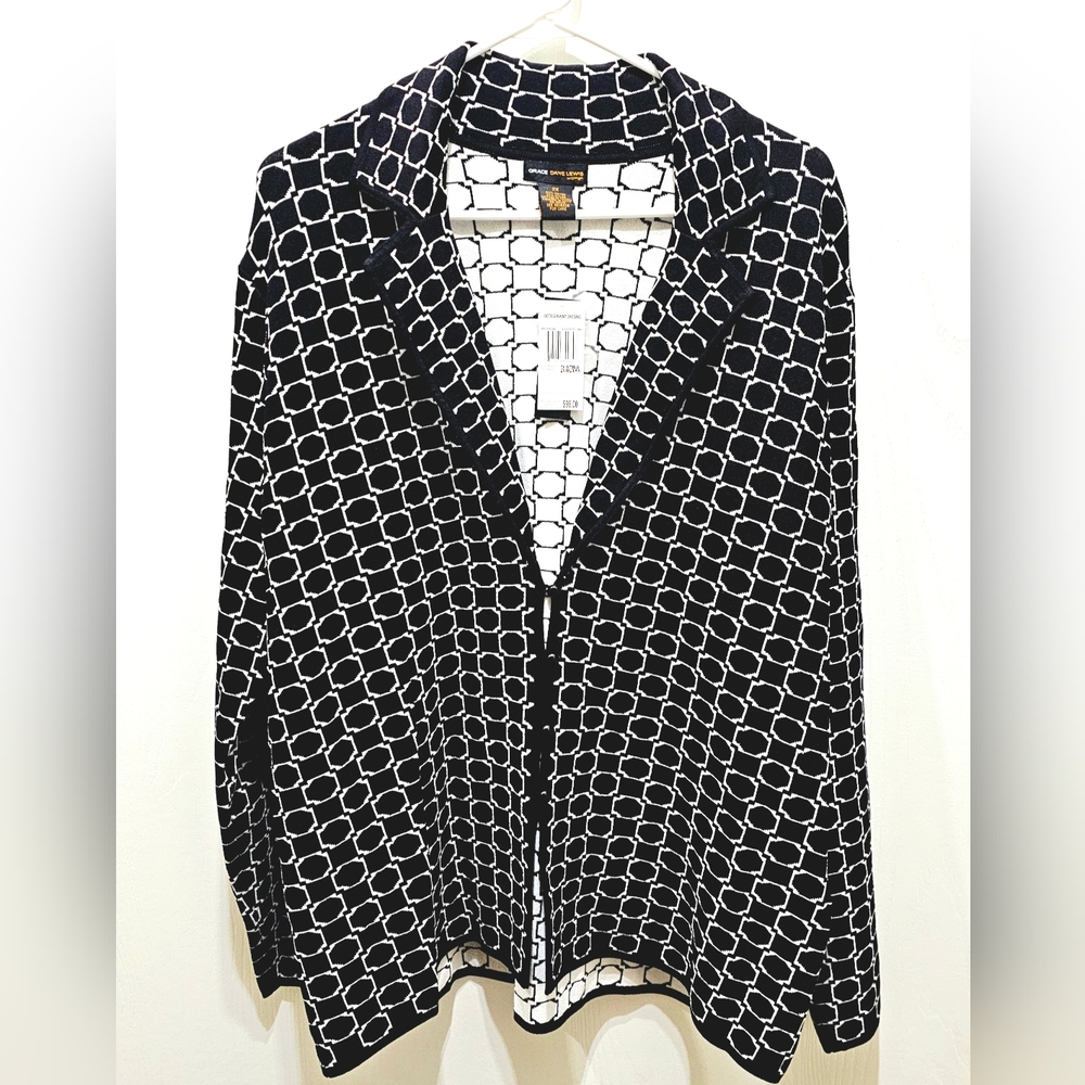 NWT Elegant Grace Dane Lewis Geometric Blazer